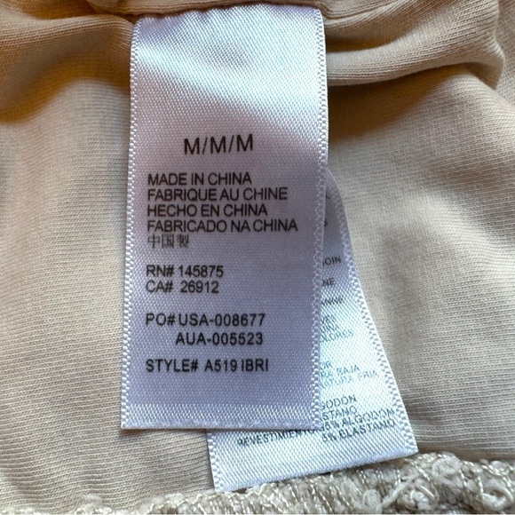 AMUSE SOCIETY Beige Cream Bustier Crop Top – Size M - Picture 8 of 11